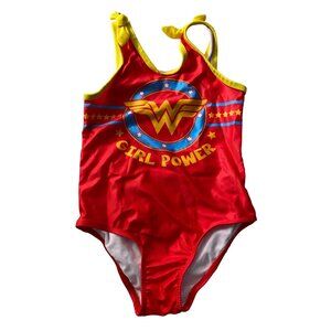 DC Comics Wonder Woman "Girl Power" Toddler One-Piece Swimsuit - 2T